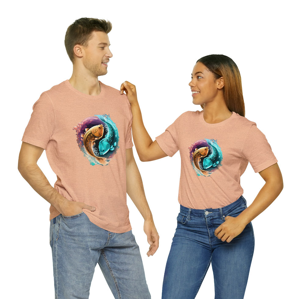 Thumbnail: Curious Carp (Pisces) Unisex Jersey Short Sleeve Tee