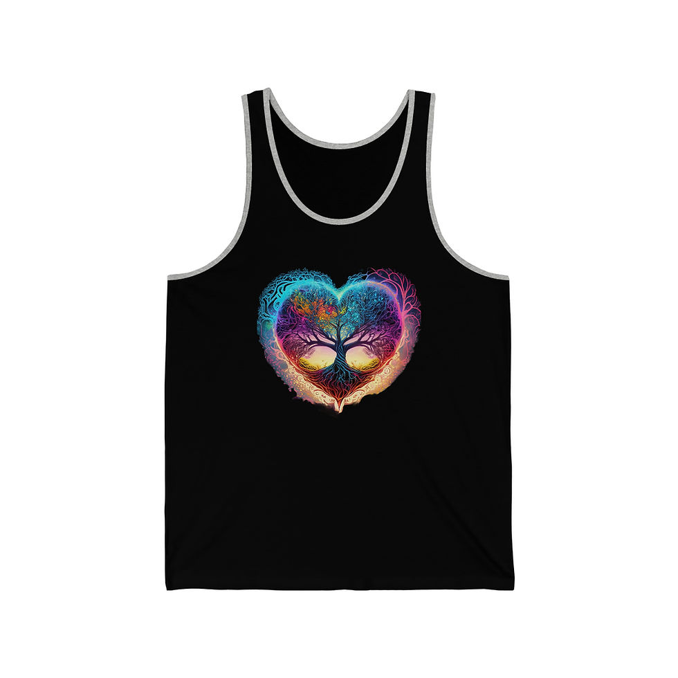 Thumbnail: Breath on Cosmic Branches Unisex Jersey Tank