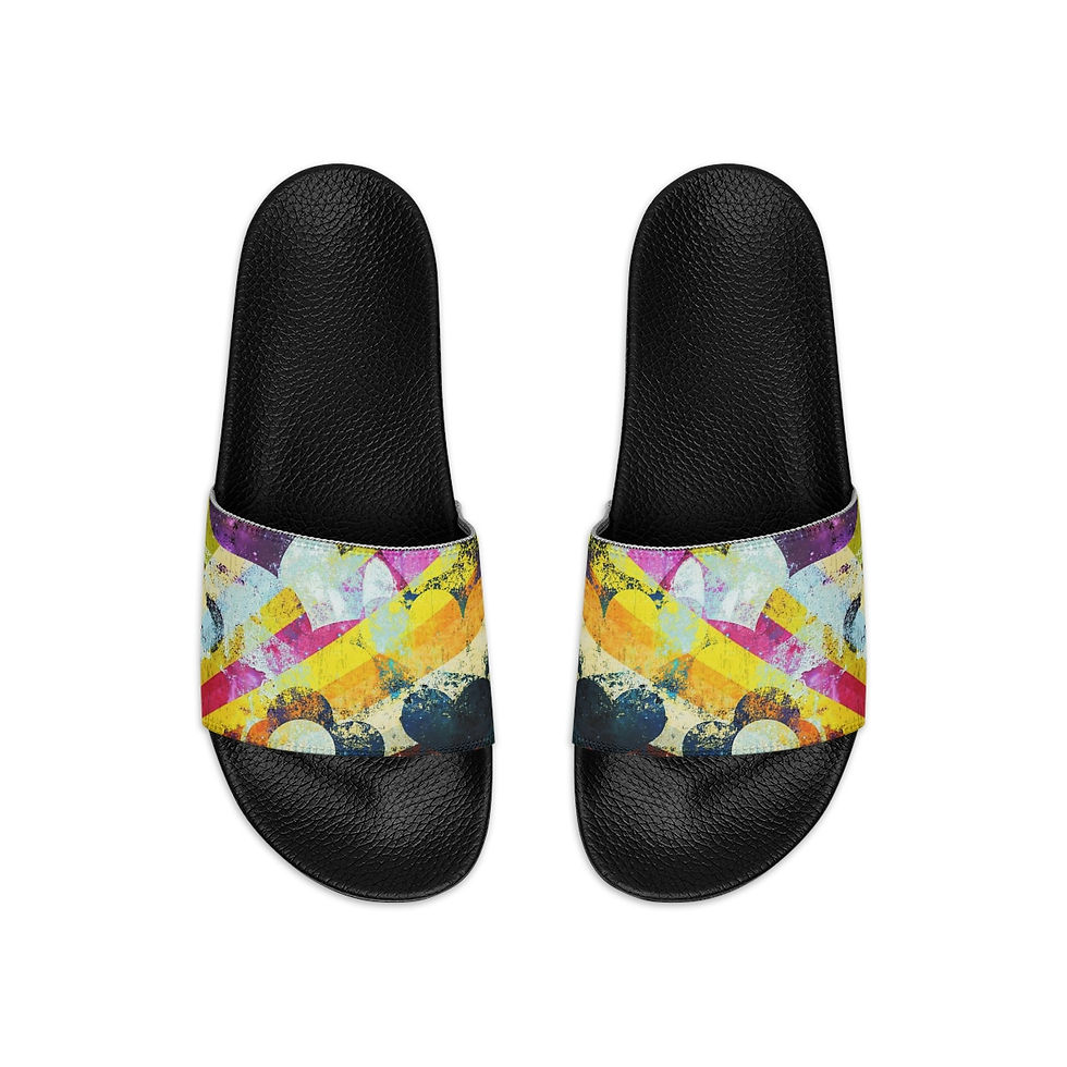 Thumbnail: "Universal Love" Fools Graphic Youth Slide Sandals