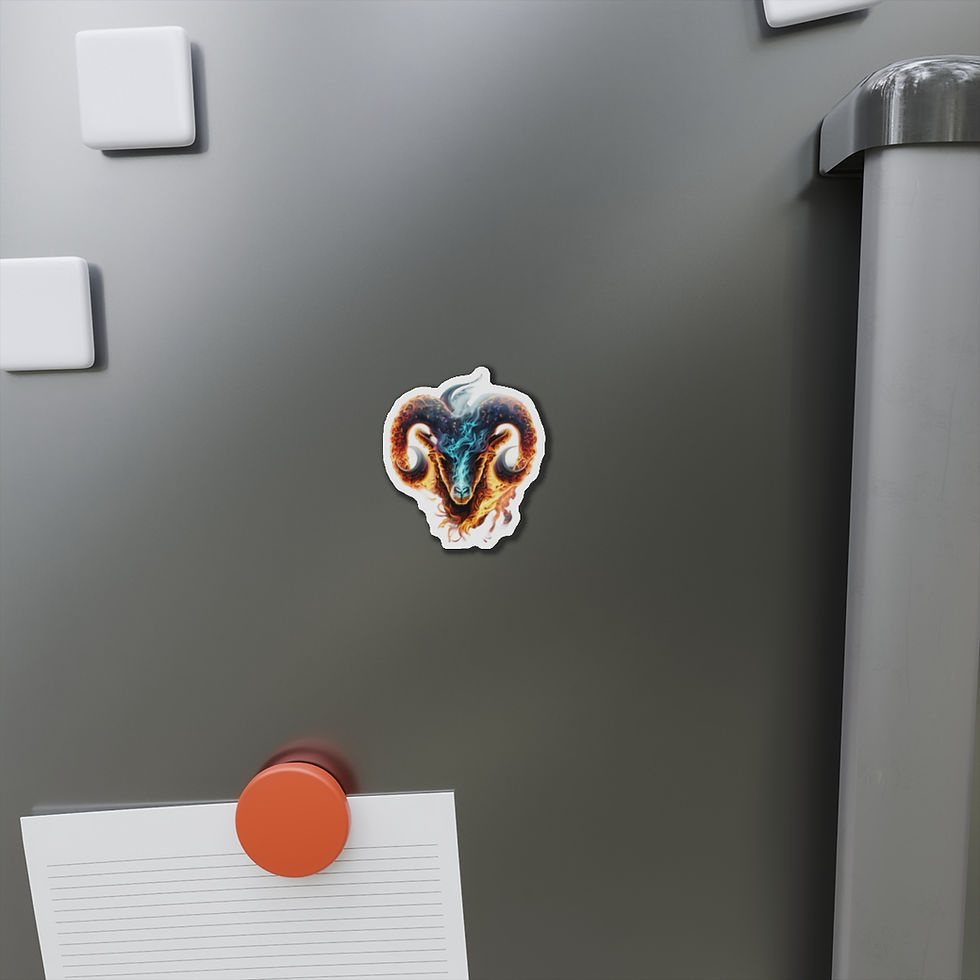 Thumbnail: Fiery Passion (Aries) Die-Cut Magnets