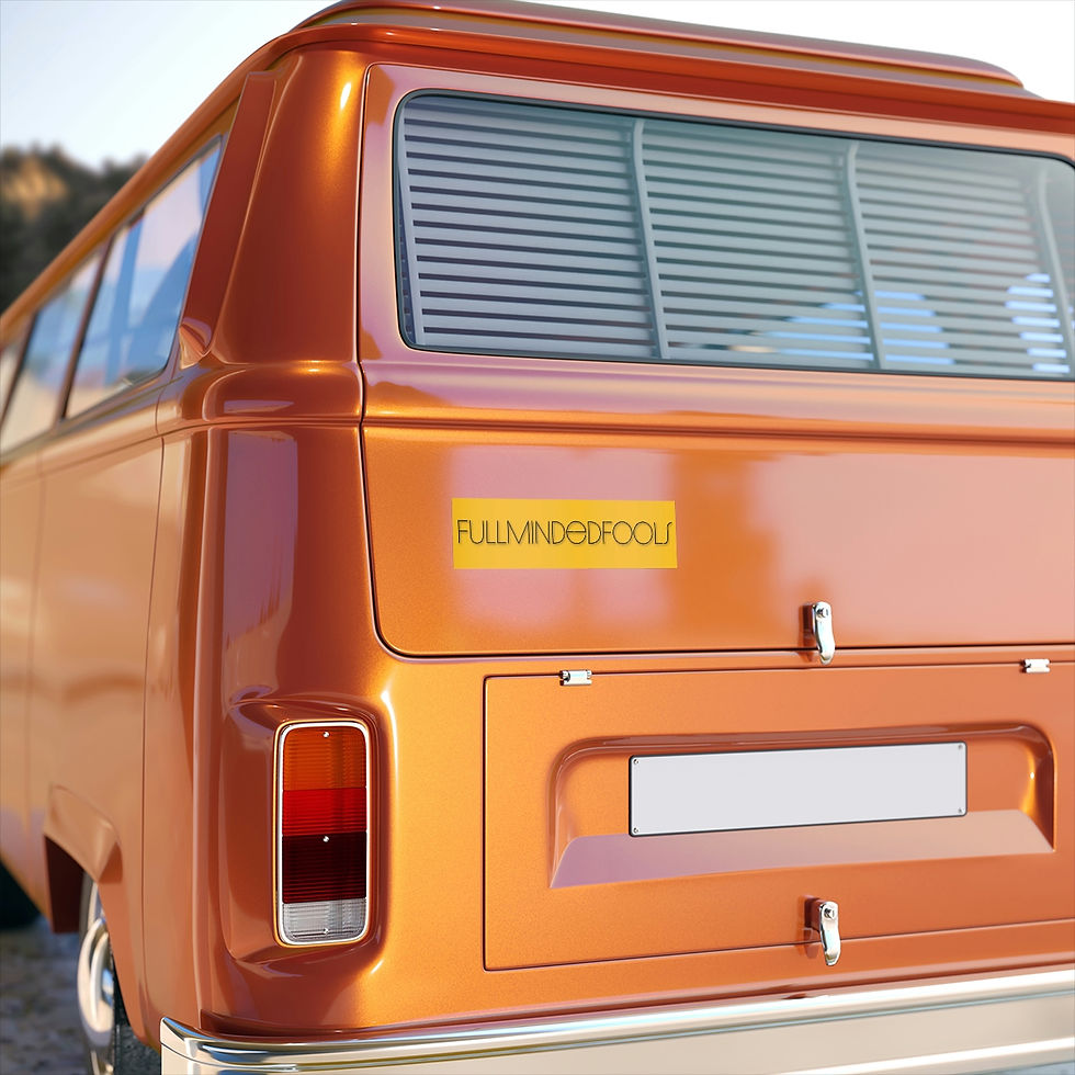Thumbnail: Fullminded Fools Minimalistic Bumper Stickers