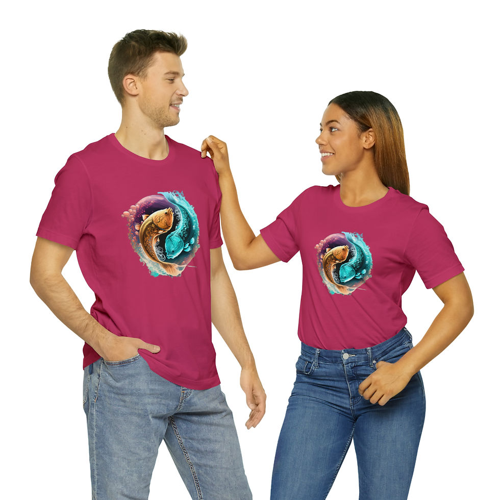 Thumbnail: Curious Carp (Pisces) Unisex Jersey Short Sleeve Tee
