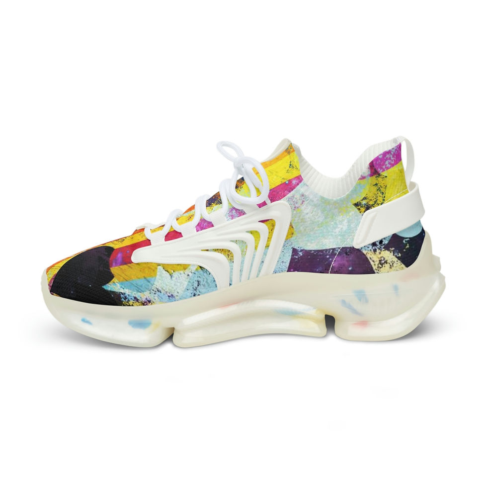 Thumbnail: "Universal Love" Fools Graphic Men's Mesh Sneakers