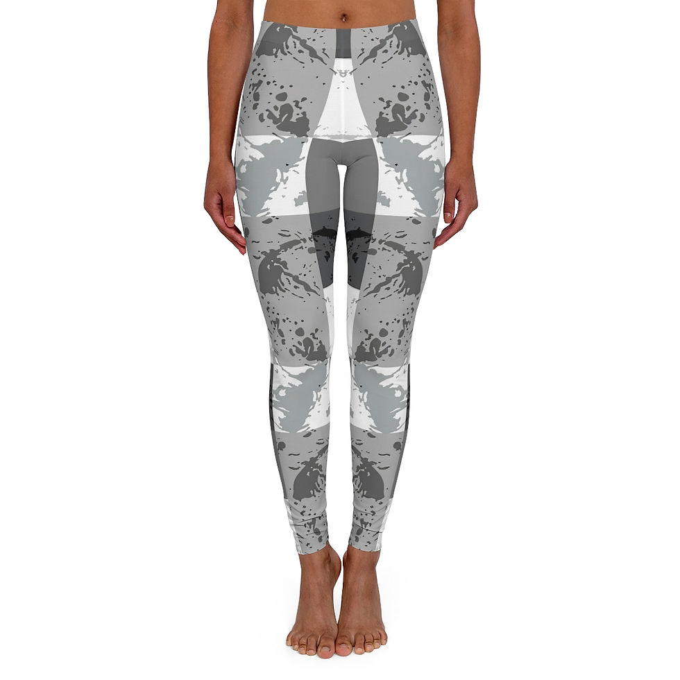 Life in the Grayscale Women's Spandex Leggings (AOP)