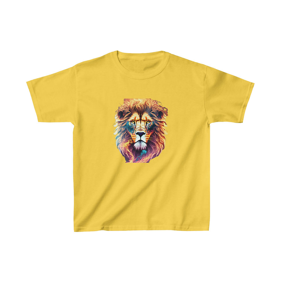 Thumbnail: Confident King (Leo) Kids Heavy Cotton™ Tee