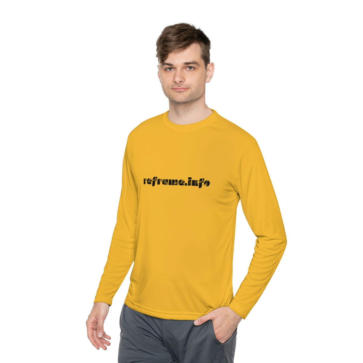 Reframe.Info Minimalistic Unisex Lightweight Long Sleeve Tee