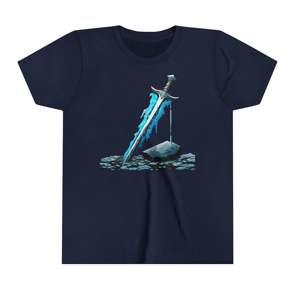 Thumbnail: Masterful Sword & Stones Youth Short Sleeve Tee