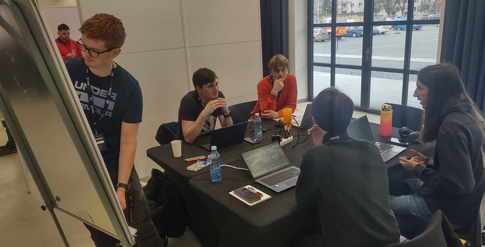 Workspace of one of the teams