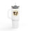 Thumbnail: Insulated Travel Mug - 40oz White Tumbler with Gold Wallentine Motorworks Logo