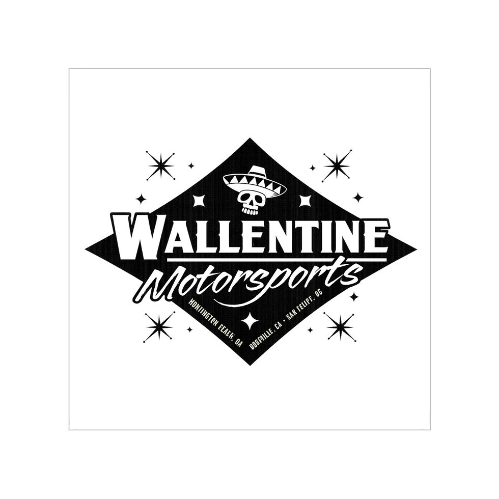 Thumbnail: Wallentine Motorsports Transparent Outdoor Sticker