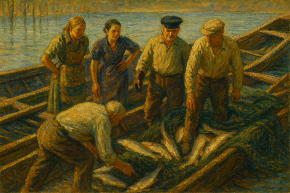 Salmon spawning was an important short-term natural phenomenon.