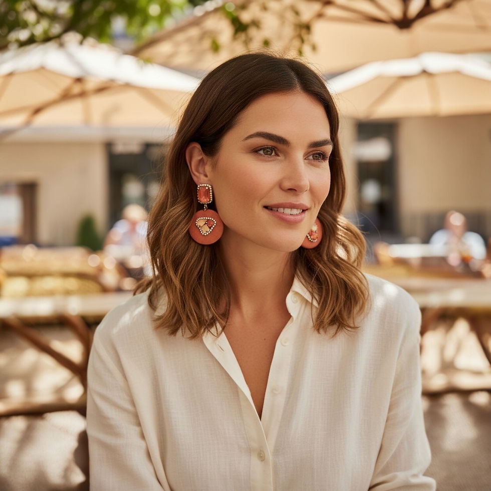boucle d'oreille clip femme sans perçage Oliva