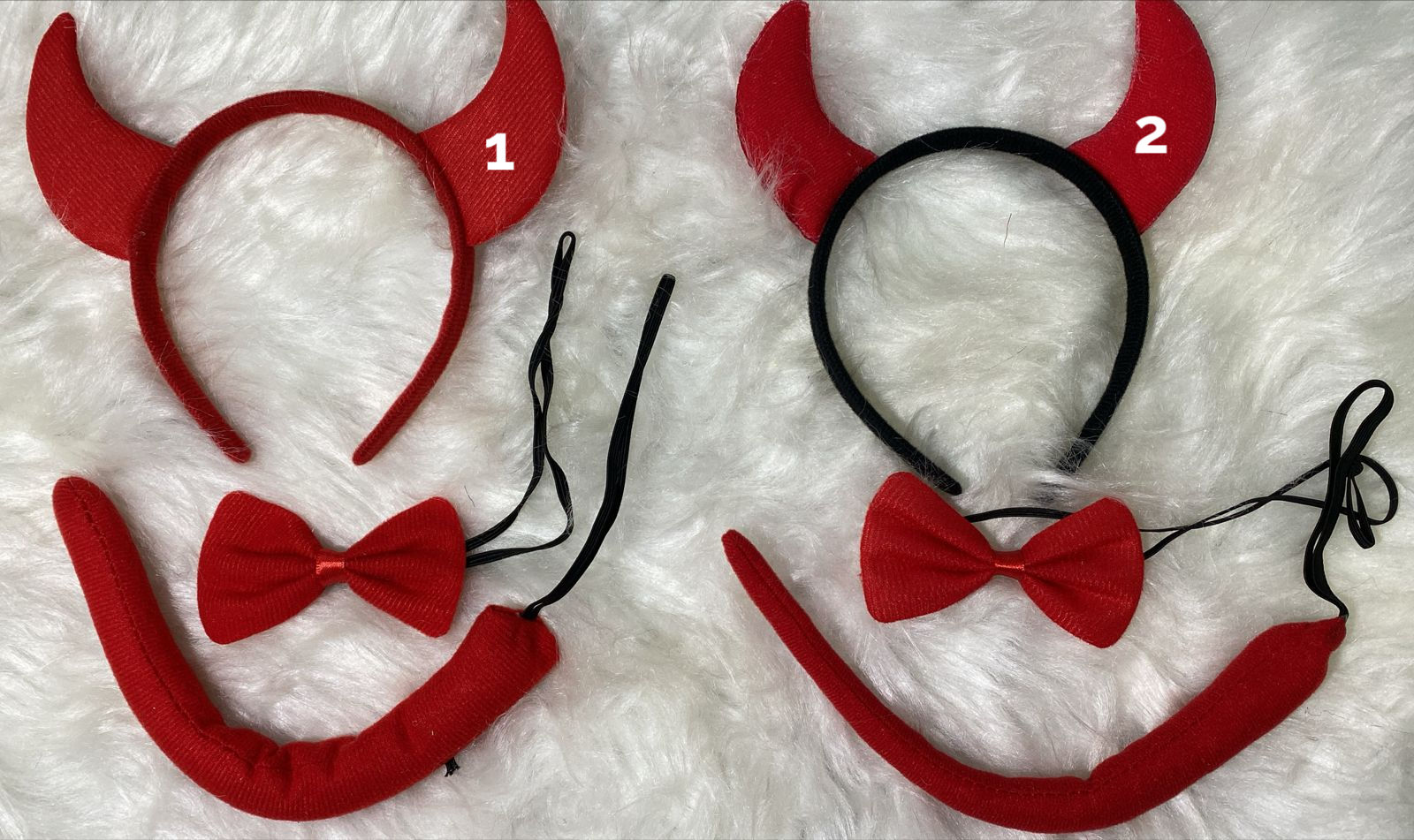 Kit diabinha - rabinho e gravata borboleta