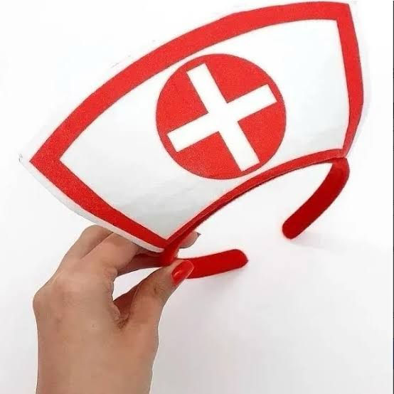 Miniatura: Tiara/acessório de cabeça enfermeira fantasia