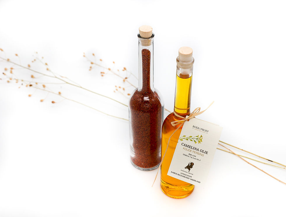 Thumbnail: Camelina Olie & Zaadjes - 200ml olie + 100ml zaadjes