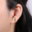 Thumbnail: Dainty Emerald Stud Earrings