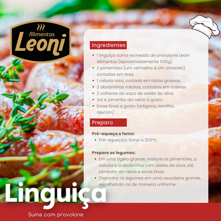 Linguiça Suína com provolone