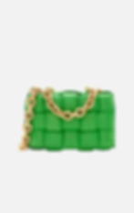 Thumbnail: Bottega Venveta: Lambskin Maxi Intrecciato Padded Chain Cassette Crossbody Bag G