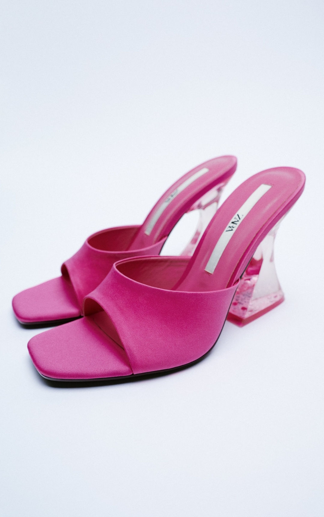 Zara High Heeled Methacrylate Sandals