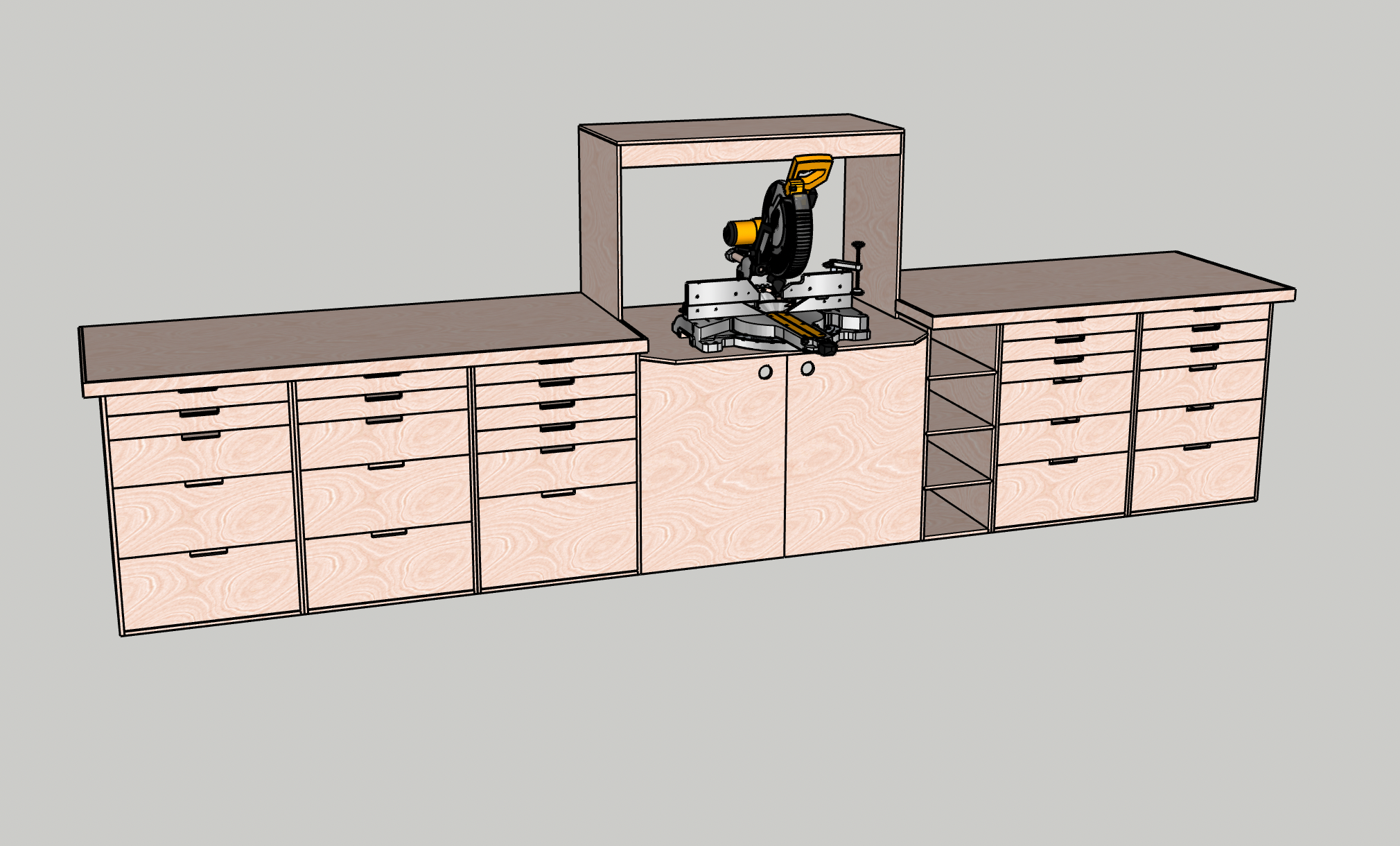 Miter Saw Station Plans