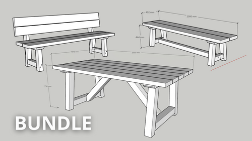 Outdoor Furniture Set - Woodworking Plans | arebaloni