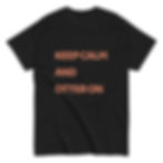 Text written t shirt | Black cotton t shirt ( DTG )