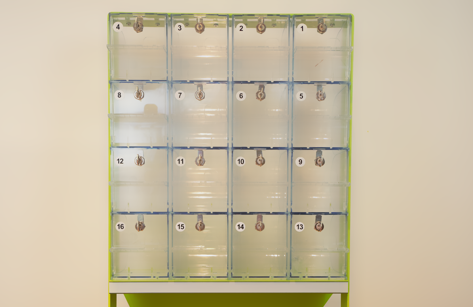 Punkte Rubbellosboxen Nummerierung 1-20