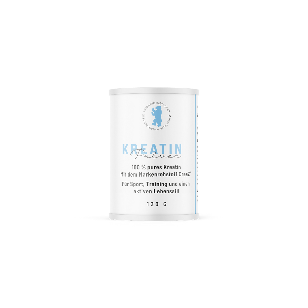Kreatin Pulver CreaZ® der Bärenapotheke Graz mit 100 % reinem Kreatin Monohydrat für Sport und Training