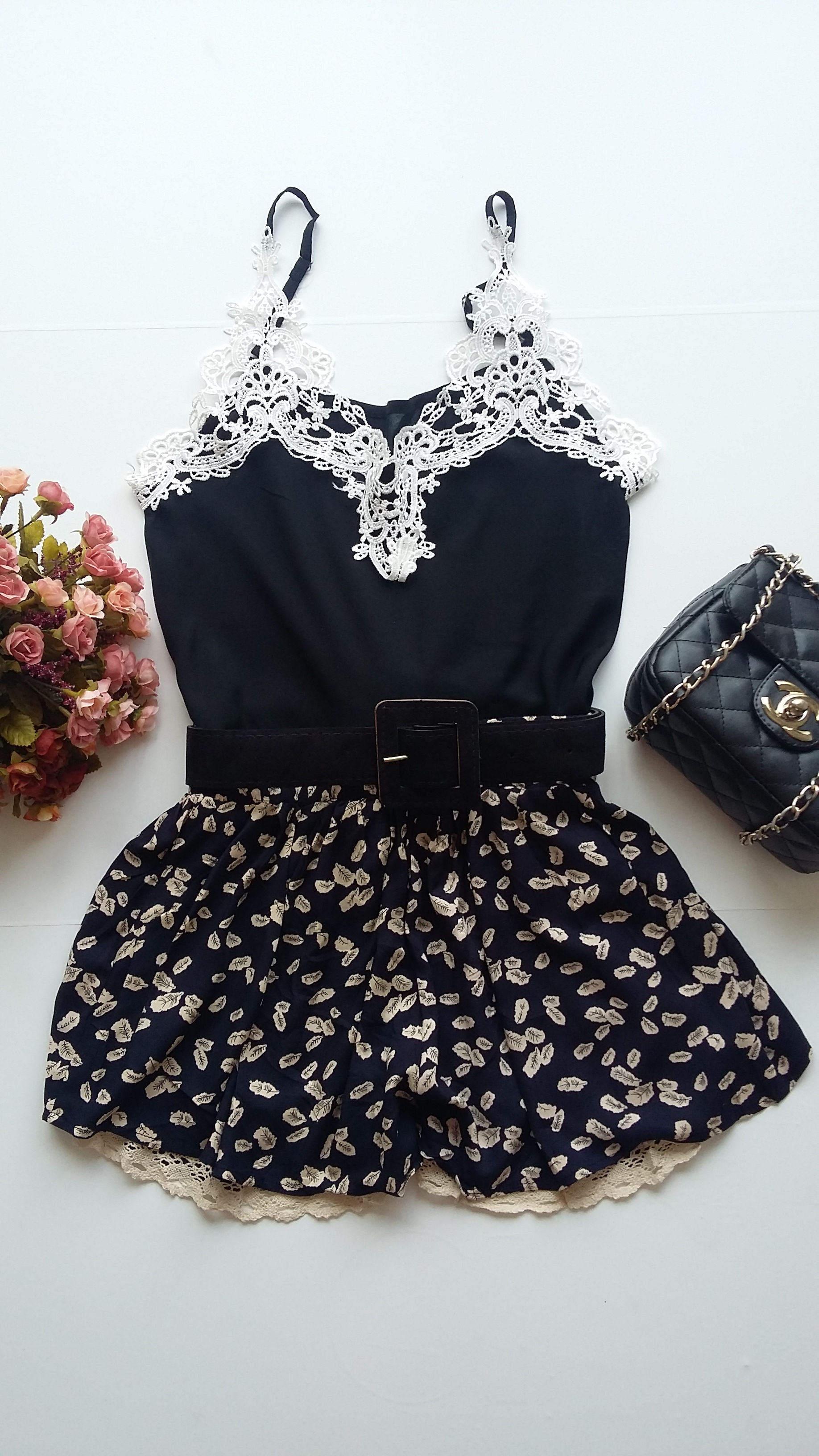 Conjunto Regata Preta e Short
