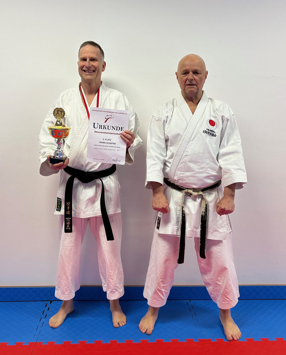 Frank Schäfer vom Karate Dojo ist Hessischer Vizemeister