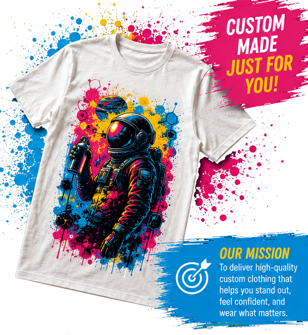 custom made just for you tshirt splats.png