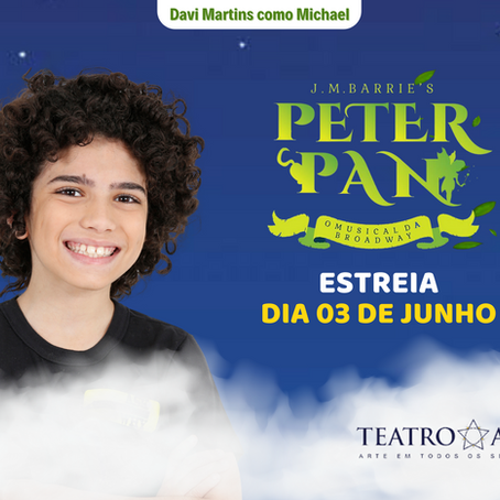 Davi Martins é Michael em Peter Pan da Broadway