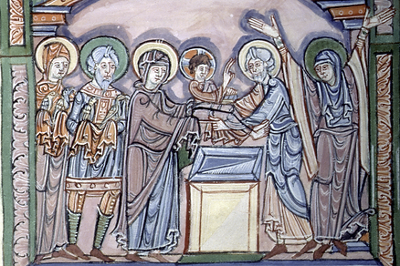 Presentation scene in the Mont-Saint-Michel Sacramentary.PNG