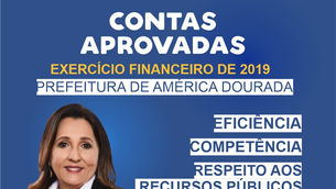Contas da Prefeitura de América Dourada foram aprovadas por unanimidade.