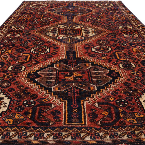 トライバルラグ ペルシャ絨毯 シーラーズ 162×110cm トライバルラグ ペルシャ絨毯 シーラーズ 162×110cm