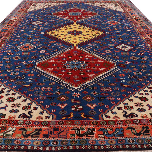 ペルシャ絨毯 ヤラメ産 202×155cm トライバルラグ 【最終値下げ