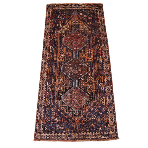 トライバルラグ ペルシャ絨毯 シーラーズ 277×126cm トライバルラグ ペルシャ絨毯 シーラーズ 277×126cm