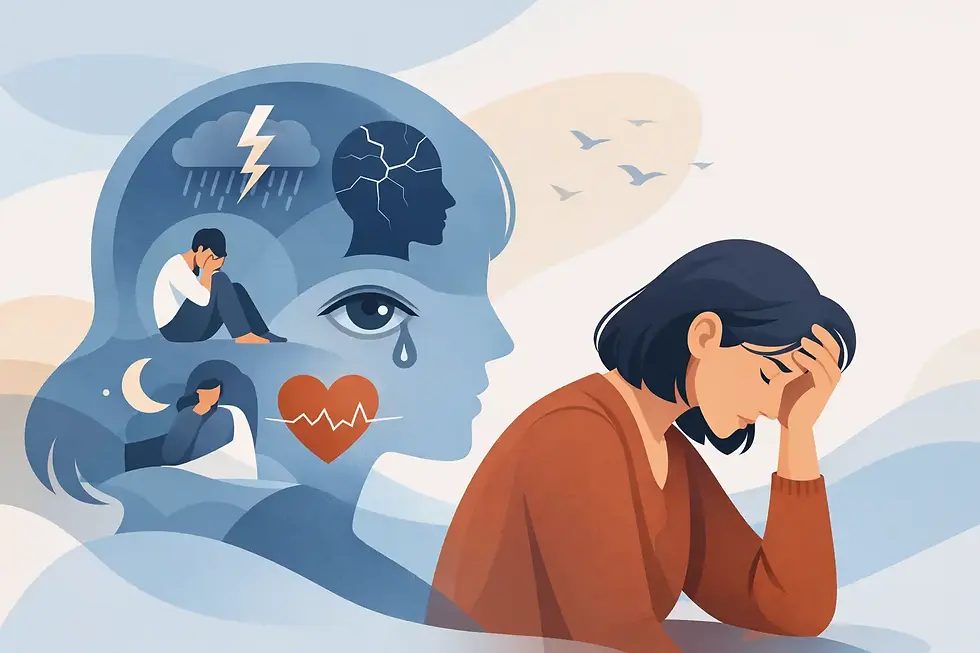 Trauma symptom hos vuxna - vanliga tecken