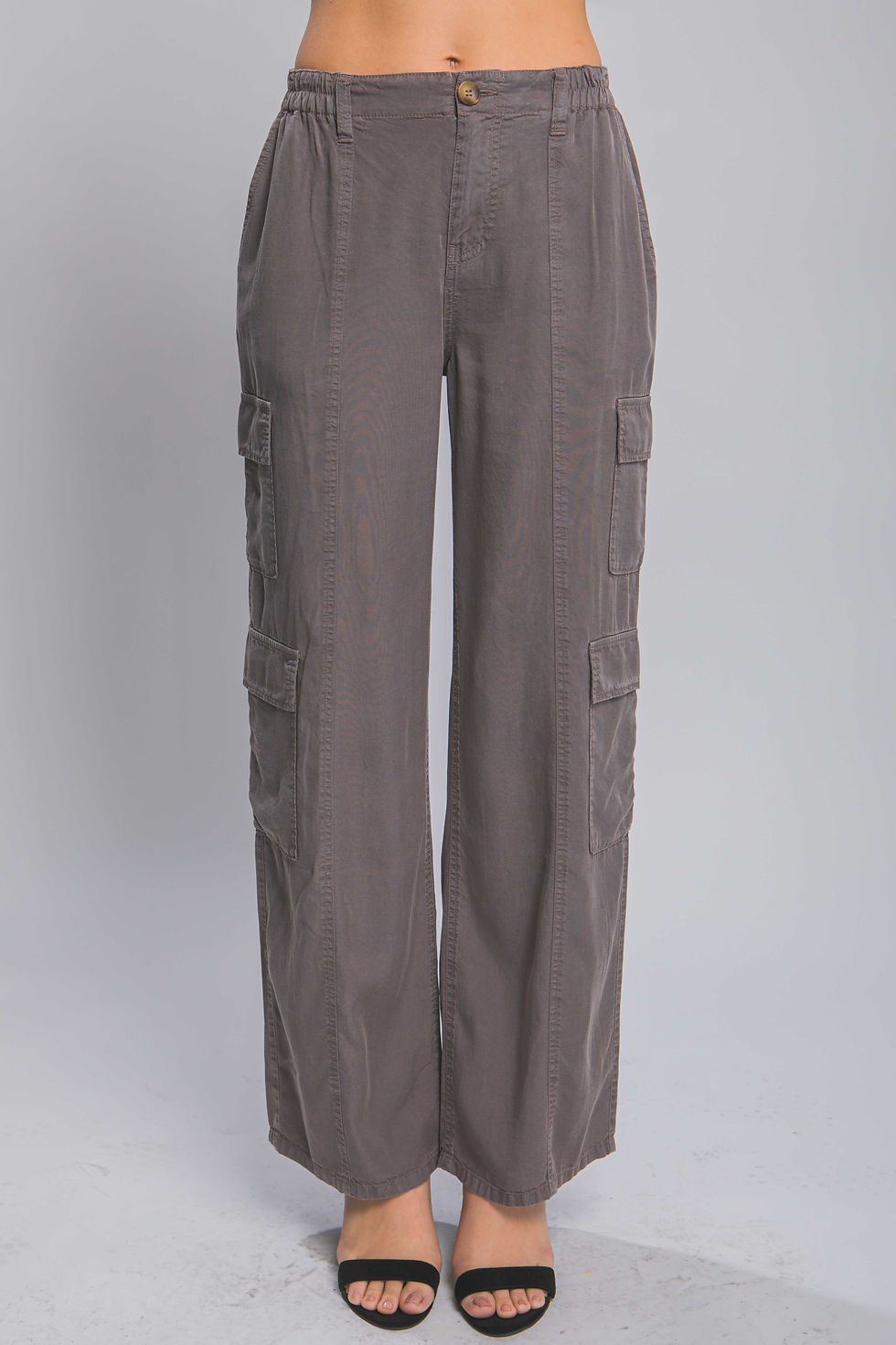 Tencel Pants With Cargo Pockets