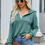Thumbnail: Lace Trim Long Sleeve Loose Hoodie