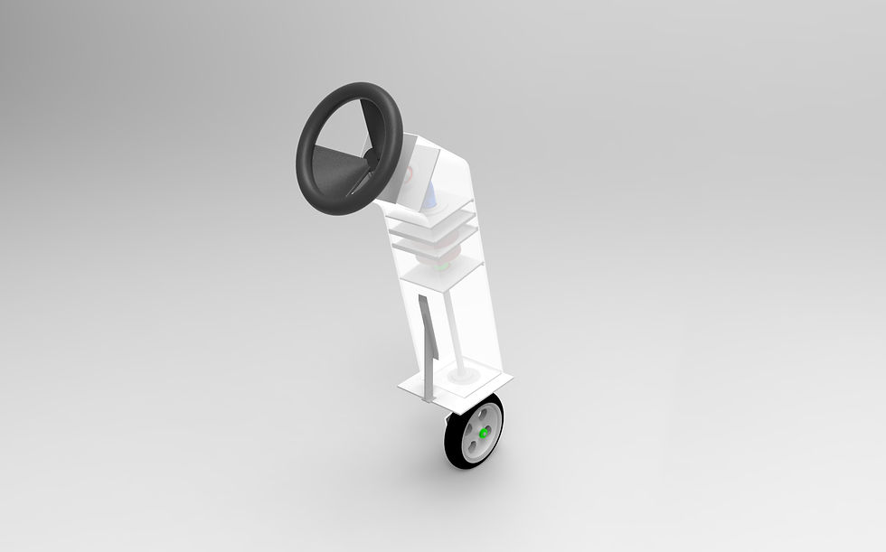 Steering System Rear 3D View