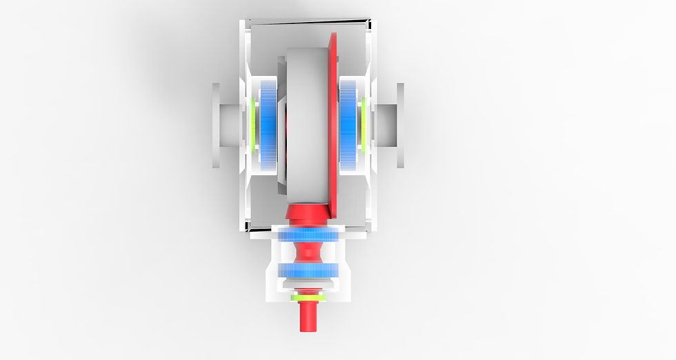 Spur Gear Differential Top View