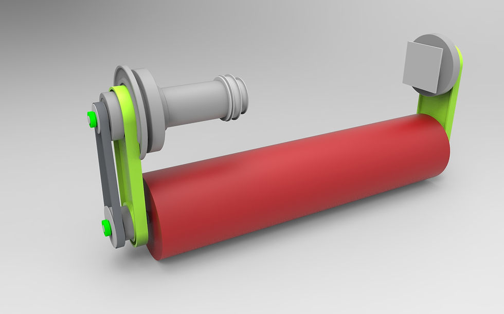 Roller Brush 3D view