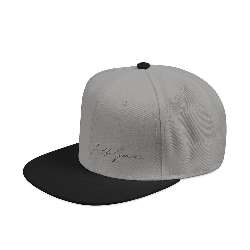 Thumbnail: “Be Genuine” Embroidered Signature DRBG Snapback Hat 