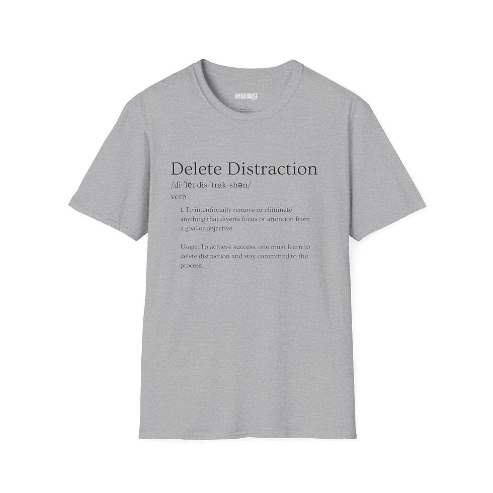 Thumbnail: Delete Distraction - DRBG T-Shirt