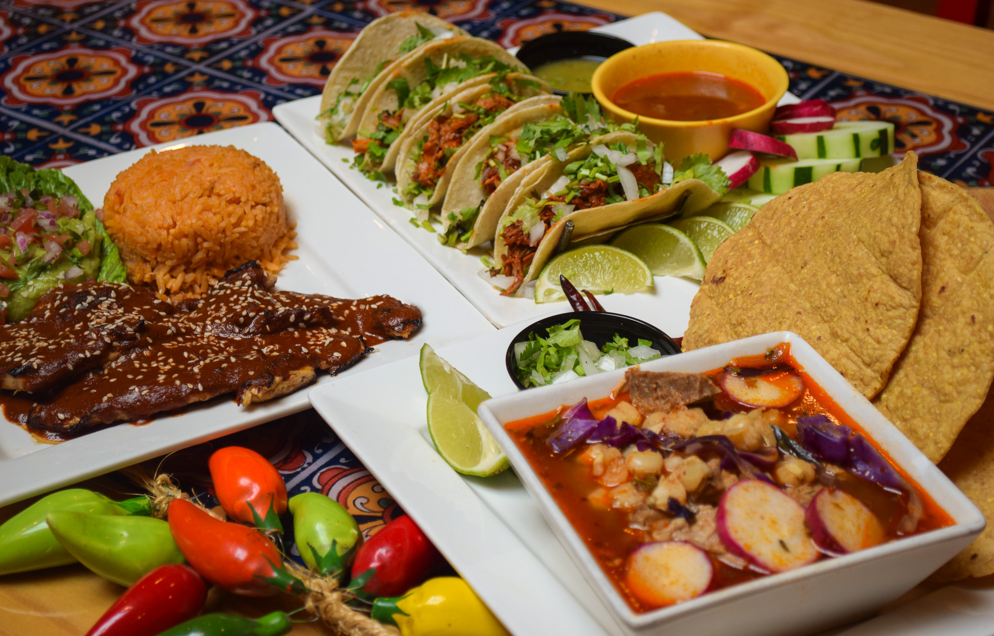 Arranged Food and Objects