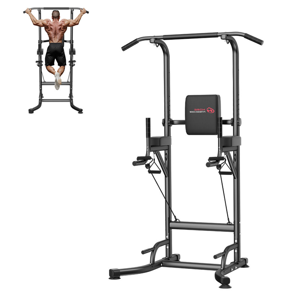 Power Tower Dip Station Pull Up Bar Home Adjustable Multi-Function Power Tower A