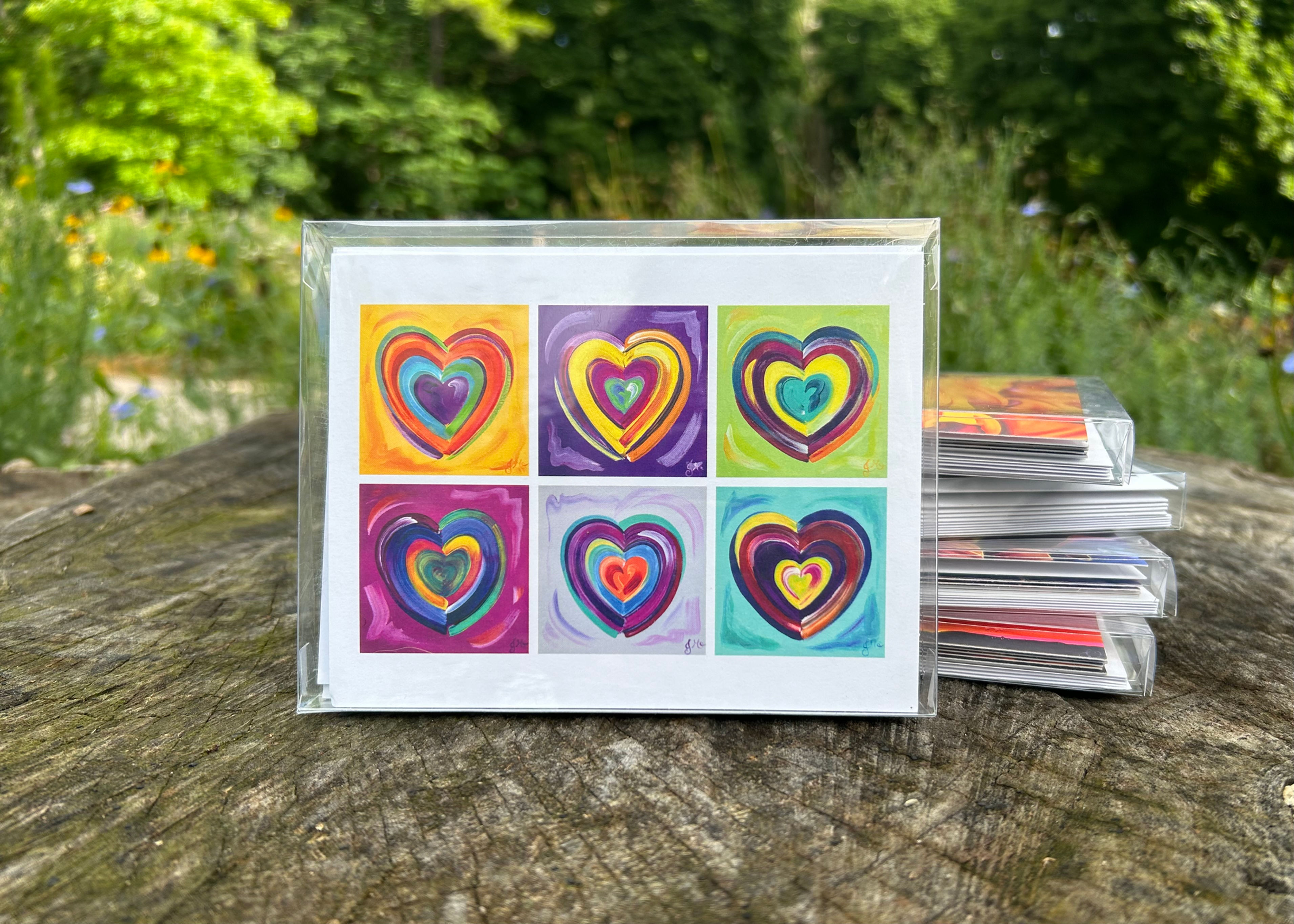 Hearts Greeting Card Set