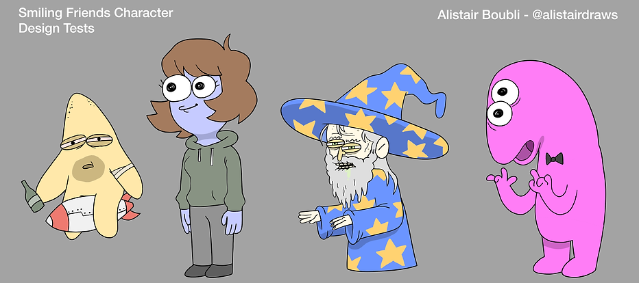 Smiling Friends Design Test