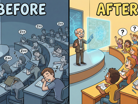 Student engagement before and after